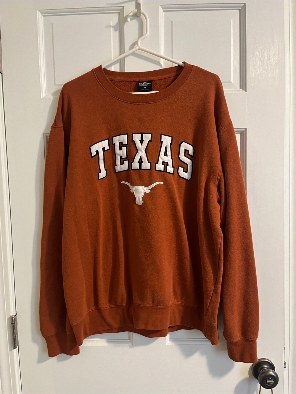 Colosseum Texas Burnt Orange Crewneck Sweatshirt